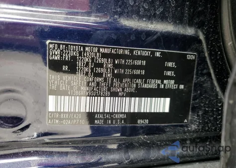 2025 Toyota Rav4 Xle Premium z USA, uszkodzony, nr VIN 4T3B6RFV9SU178289